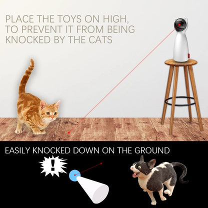Bear Laser Cat Teaser Automatic Laser Cat Teaser Led Red Laser Cat Toy